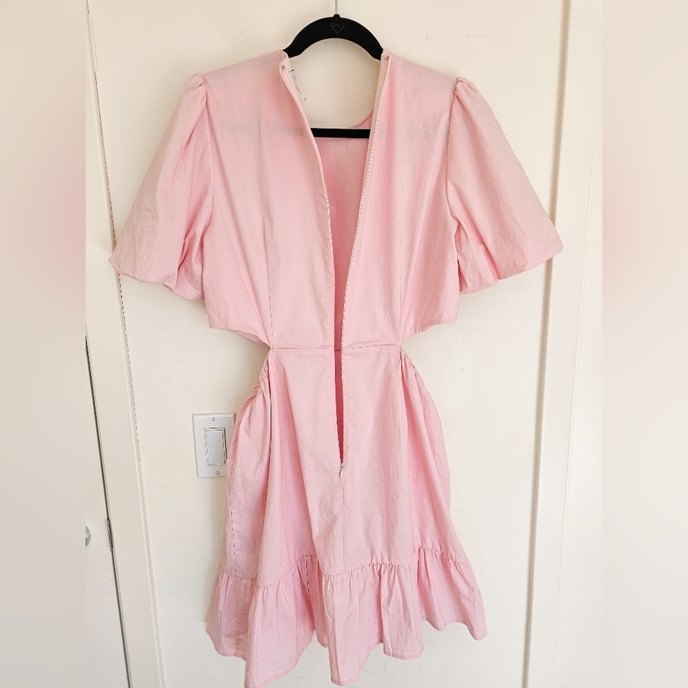 WAYF Puff Sleeve Side Cutout Minidress NWOT - Picture 12 of 16